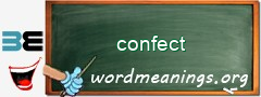 WordMeaning blackboard for confect